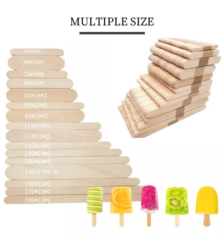 High Quality Popsicle Disposable Wooden Ice Cream Stick for Market