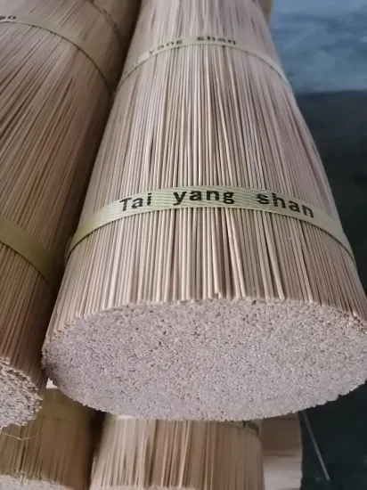 Производитель оптовой одноразовой круглой бамбуковой палочки 1,3 мм для изготовления благовоний