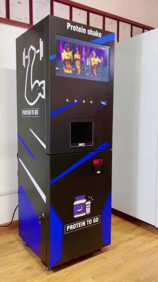 Торговый автомат для смешивания сывороточных протеиновых коктейлей с 4 холодными напитками